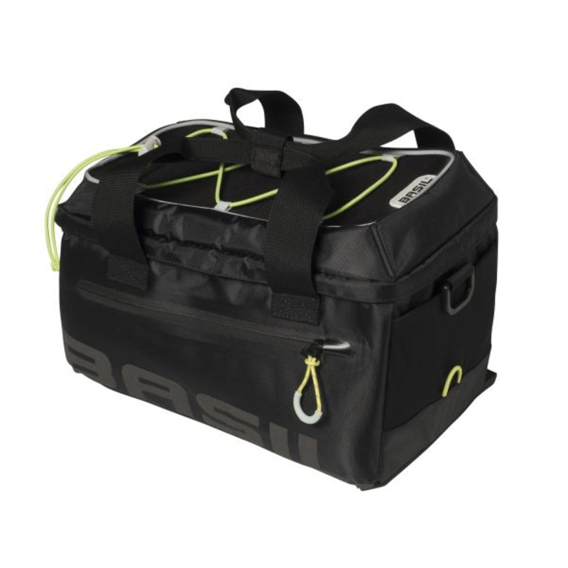 Basil – Miles Trunkbag|BASIL MILES TRUNKBAG,TOPCASE FOR LUG.CARRIER,7L, BLACK LIME|BASIL MILES TRUNKBAG,TOPCASE FOR LUG.CARRIER,7L,BLACK SLATE