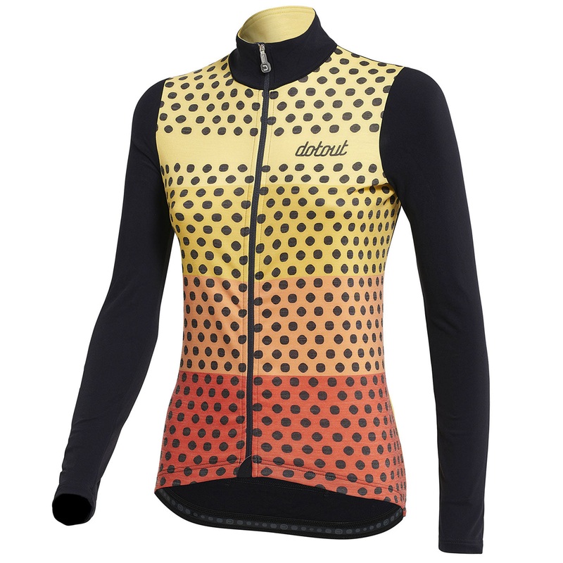 Maglia maniche lunghe donna Dotout Fanatica Wool – Giallo arancio