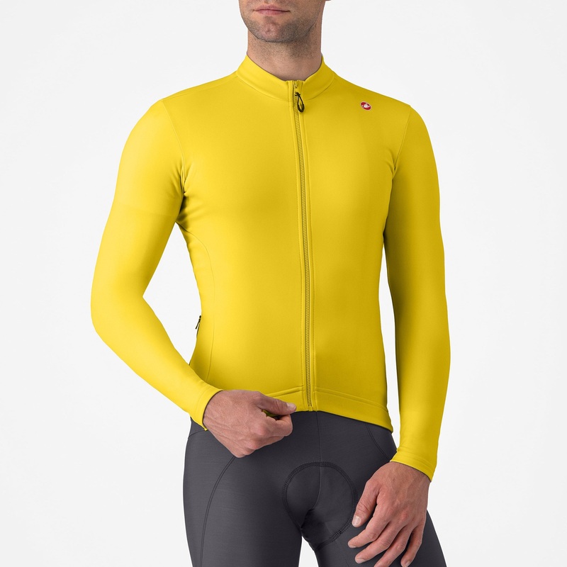 Maglia maniche lunghe Castelli Espresso Thermal – Giallo chiaro