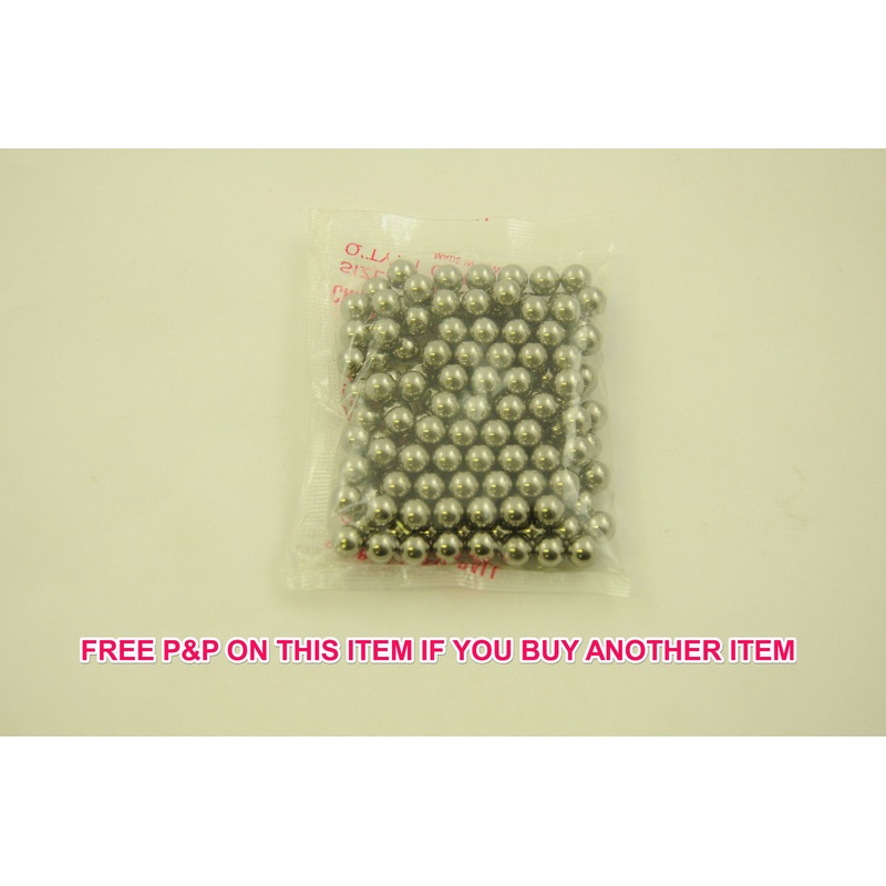 PACKET of 100 QUALITY 7-32 BALL BEARINGS, GROSS STEEL BALLS BIKES & LOTS OF USE