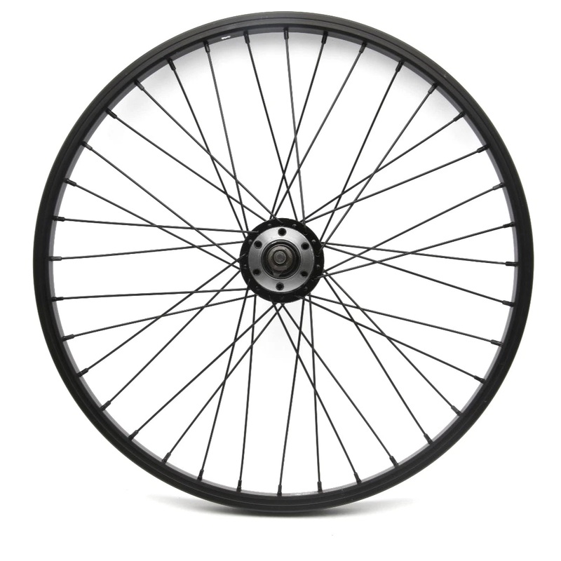 20x 1.75 DISC BRAKE FRONT WHEEL BLACK RIM BMX KIDS BIKE FOLDER CYCLE