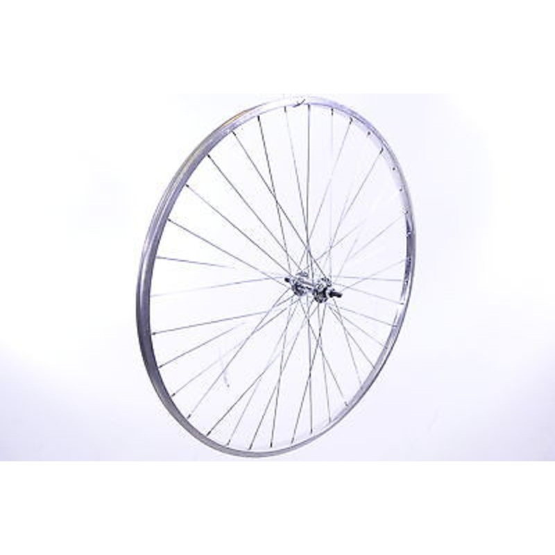 27 x 1 1-4 FRONT CHROME LOOK ALLOY WHEEL FOR SPORTS OR ROAD BIKE