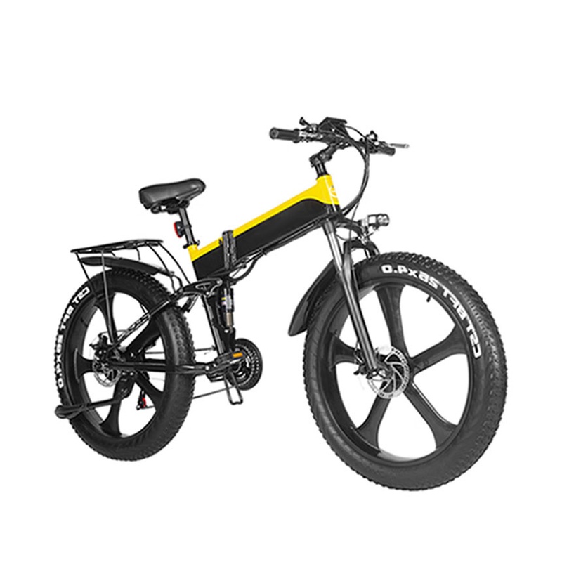 Brushless DC Motor Aluminum Alloy Mini Electric Folding Bike E Bicycle