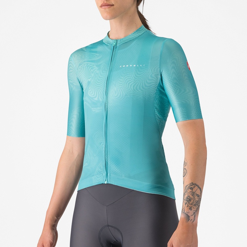 Maglia donna Castelli Fantasia – Azzurro