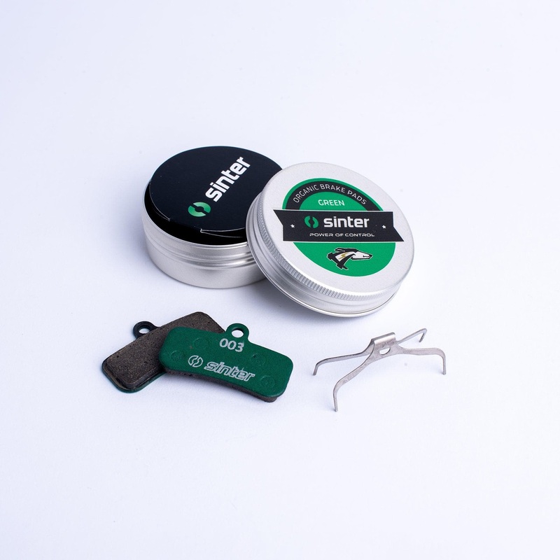 Sinter Disc Brake Pads – 003 Shimano D S2032 – Single Pair Metal Can Carded: Green