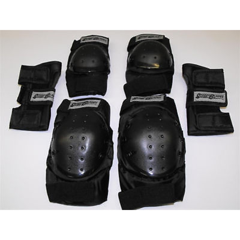 KNEEPAD & ELBOW PAD AND WRIST GUARD SET STREET BLADES SCOOTERS BIKES BMX IDEAL GIFT