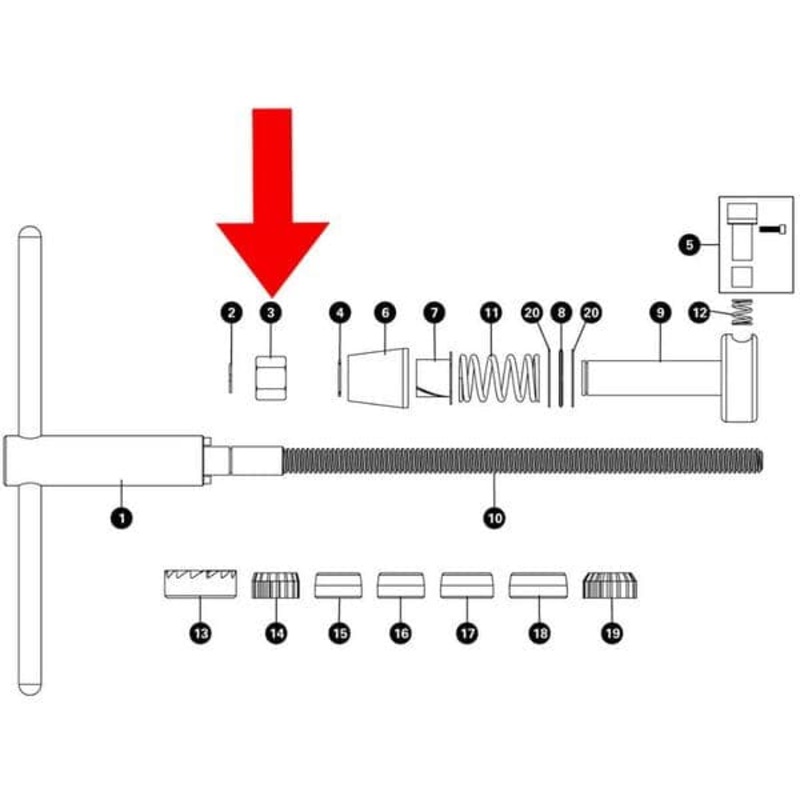 Park Tool 737 – Retaining nut for HTR-1