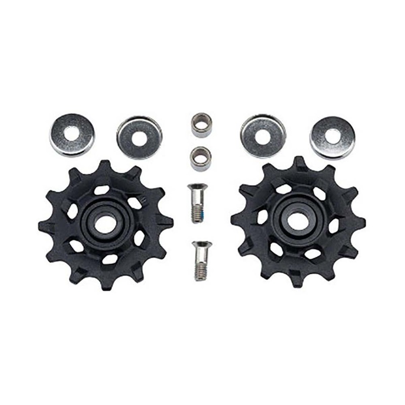 SRAM Eagle NX Pulley Kit|SRAM Rear Derailleur Pulley Kit NX / SX Eagle – (Includes 12 Tooth Upper and 14 Tooth Lower Pulley with Bushings, 13mm and 14mm Pulley Bolts)