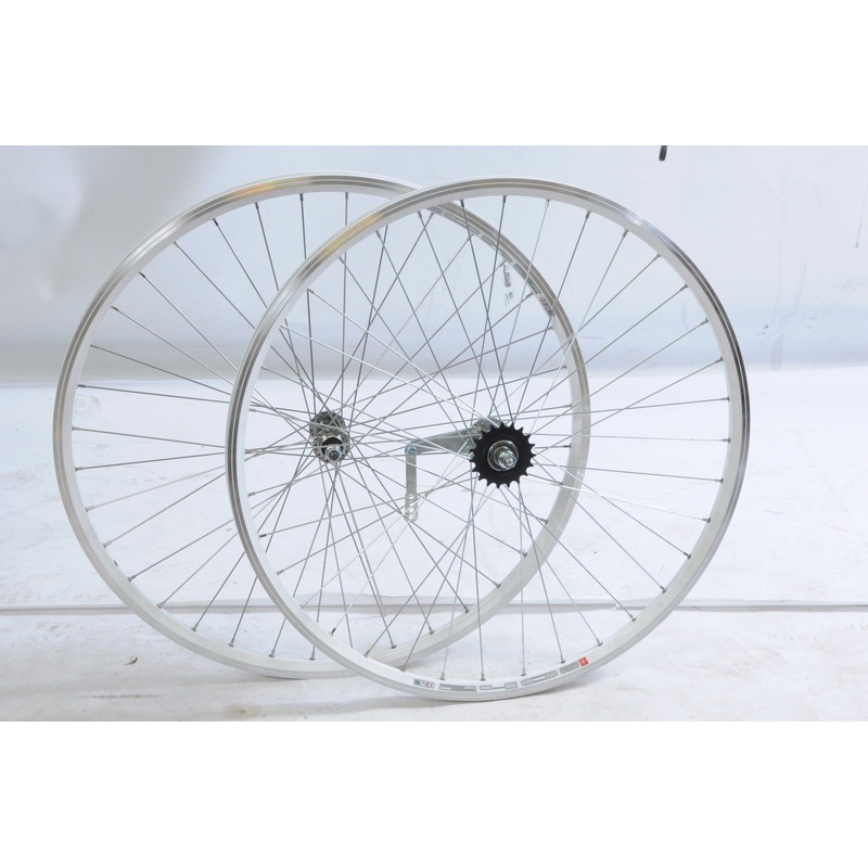 700c 622×19 ALLOY WHEELS PEDAL BACK COASTER BRAKE REAR HUB HYBRID BIKE WHITE RIM
