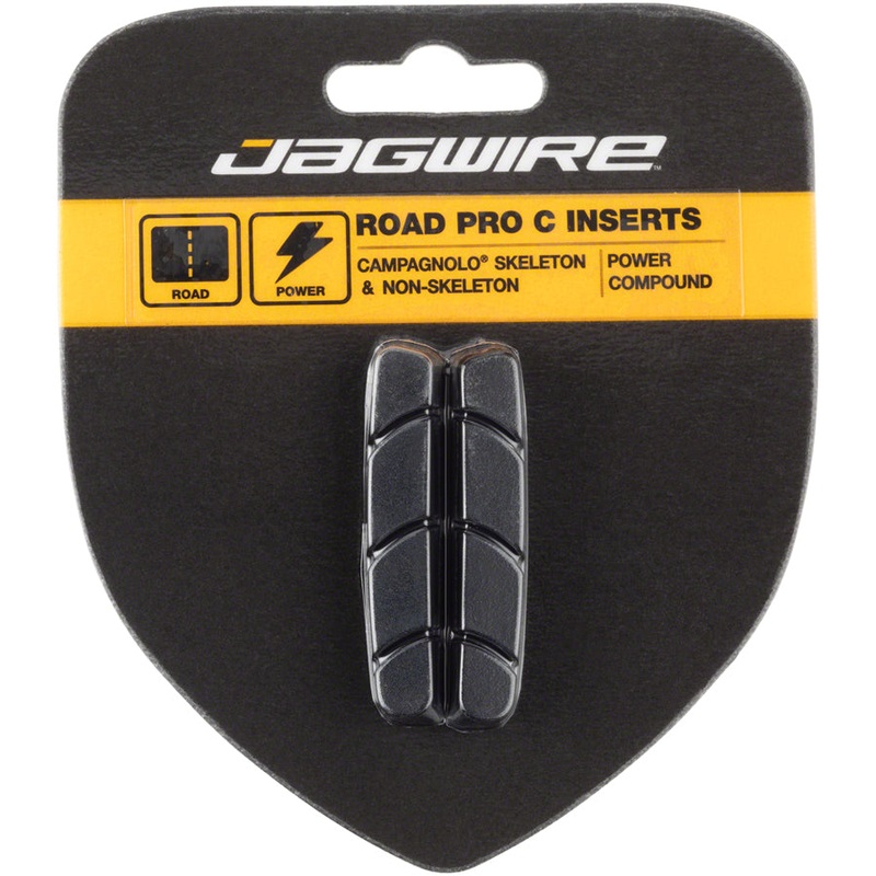 Jagwire Road Pro C Brake Pad Inserts Campagnolo Friction Fit Black