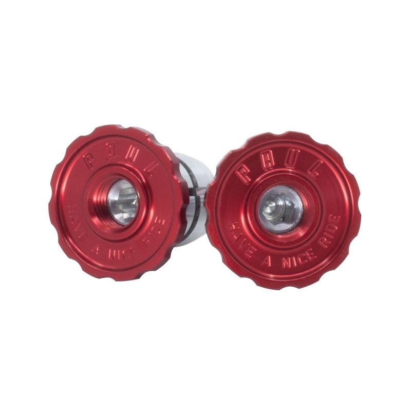 Paul Components Aluminum Bar End Plugs (Red)