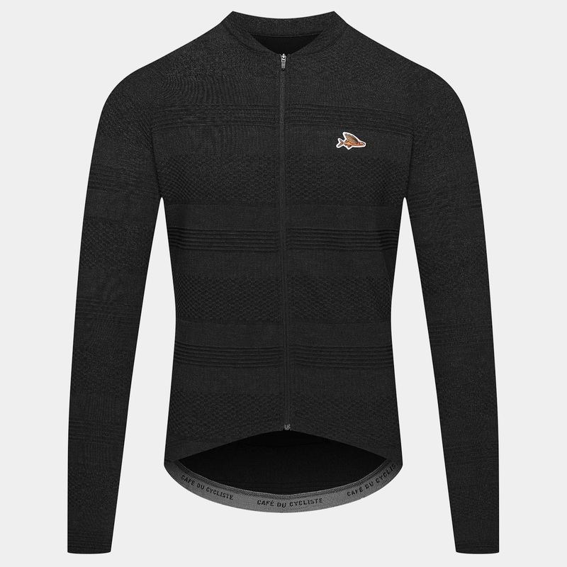 Maglia maniche lunghe Cafe du Cycliste Corinne – Nero