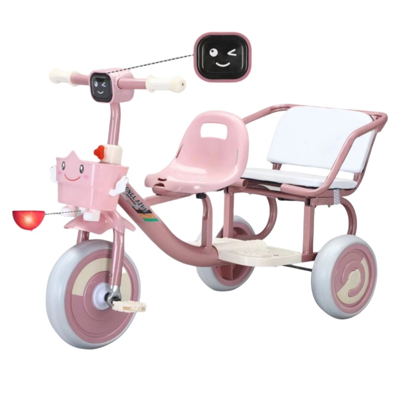 Kids Tricycle Lightweight Music Double Kids Bike Baby Tricycle