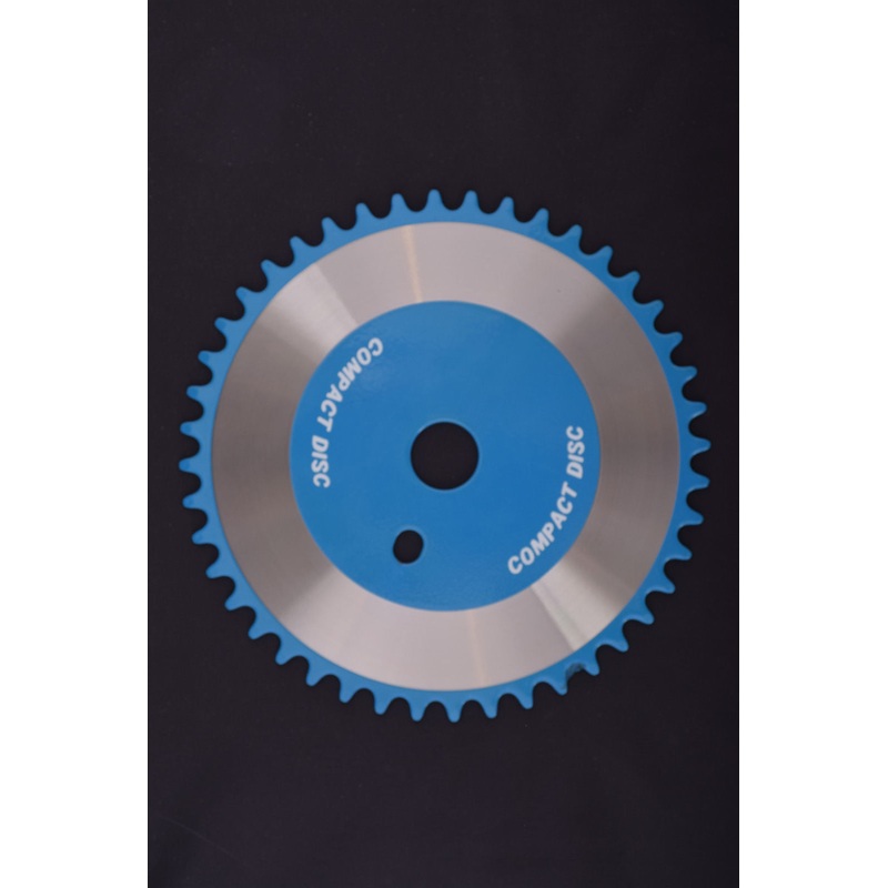 44 TOOTH BMX SPROCKET CD TORQUE CONVERTER TYPE ONE PIECE CRANK BLUE C1334B
