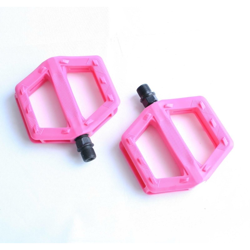 Adults Bicycle Pink Pair 9/16 Large Bike Pedals (100mm X 95mm)