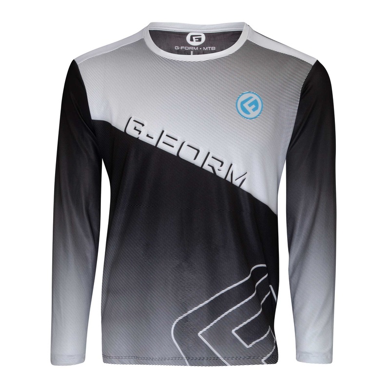G-Form Men’s LS Podium Jersey Black/Grey/White M