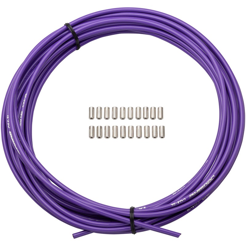 Jagwire 5mm Sport Brake Housing Slick-Lube Liner 10M Roll Purple Color Purple