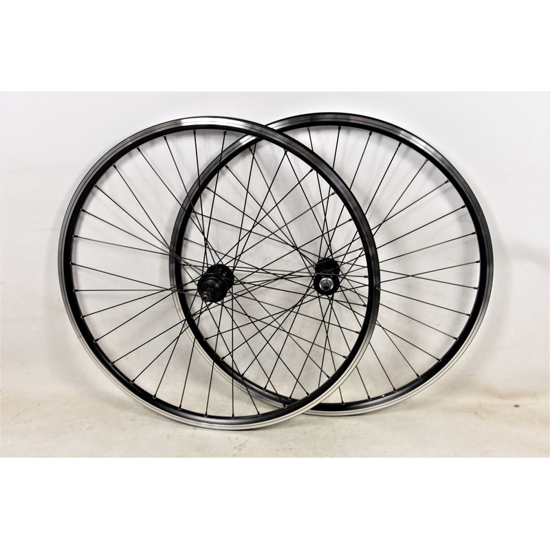 MTB ATB BIKE 26 x 1.75 559 RIM 6 or 7 or 8 SPEED BLACK ALLOY PAIR Q-R WHEELS NOS