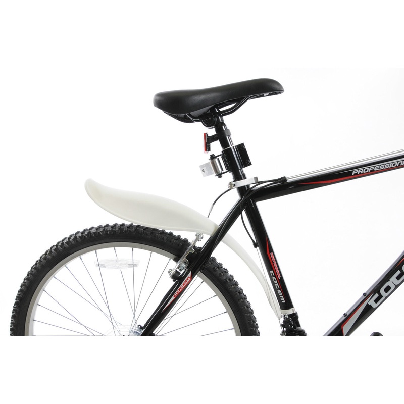 FIXIE ROAD ANY BIKE REAR CLIP ON SCOOP MUDGUARD WHITE