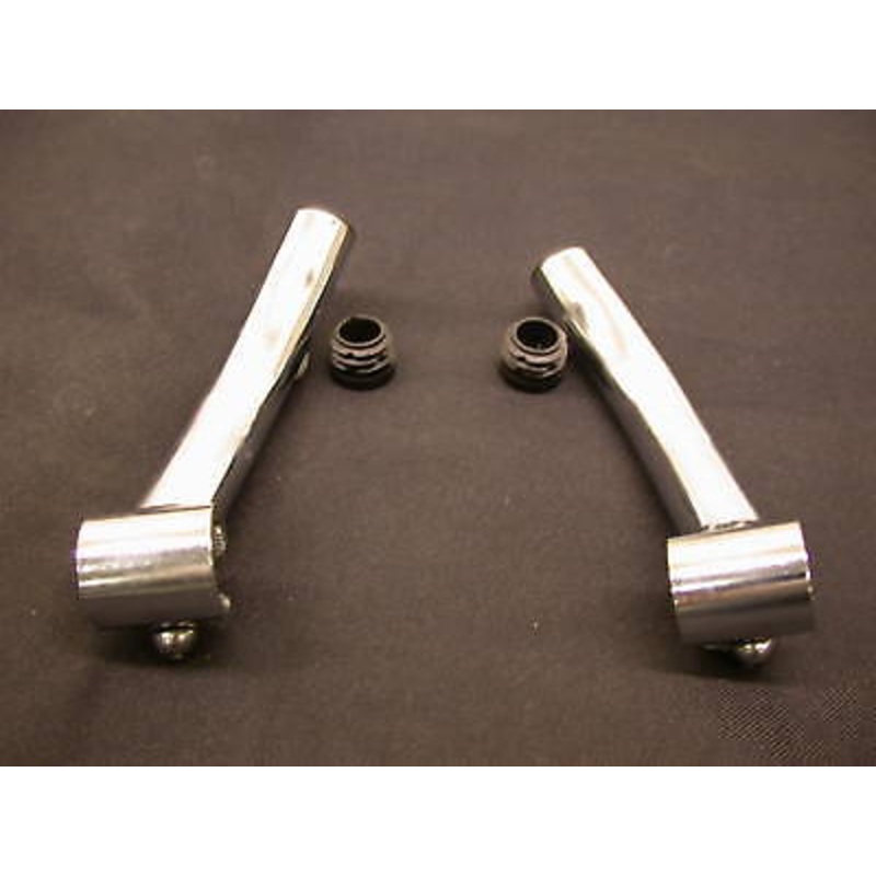 SKI TYPE BAR ENDS MOUNTAIN BIKES-FIXIE CHROME SKI-BEND HANDLEBAR BAR END LOW PRI