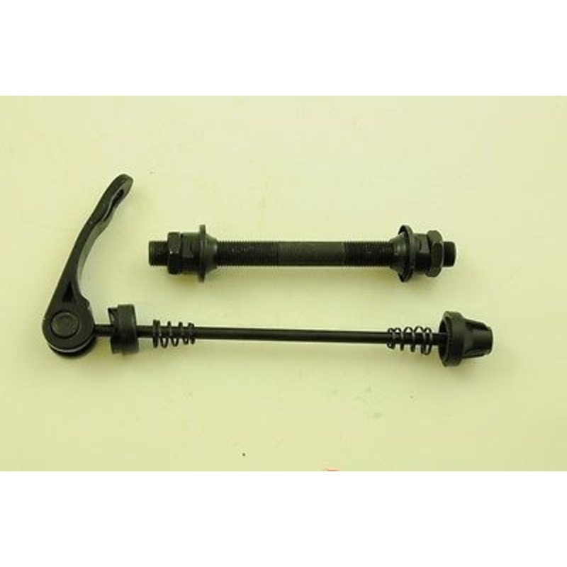 3-8 QUICK RELEASE FRONT WHEEL AXLE AND SKEWER MTB ROAD SPORTS BIKE BLACK
