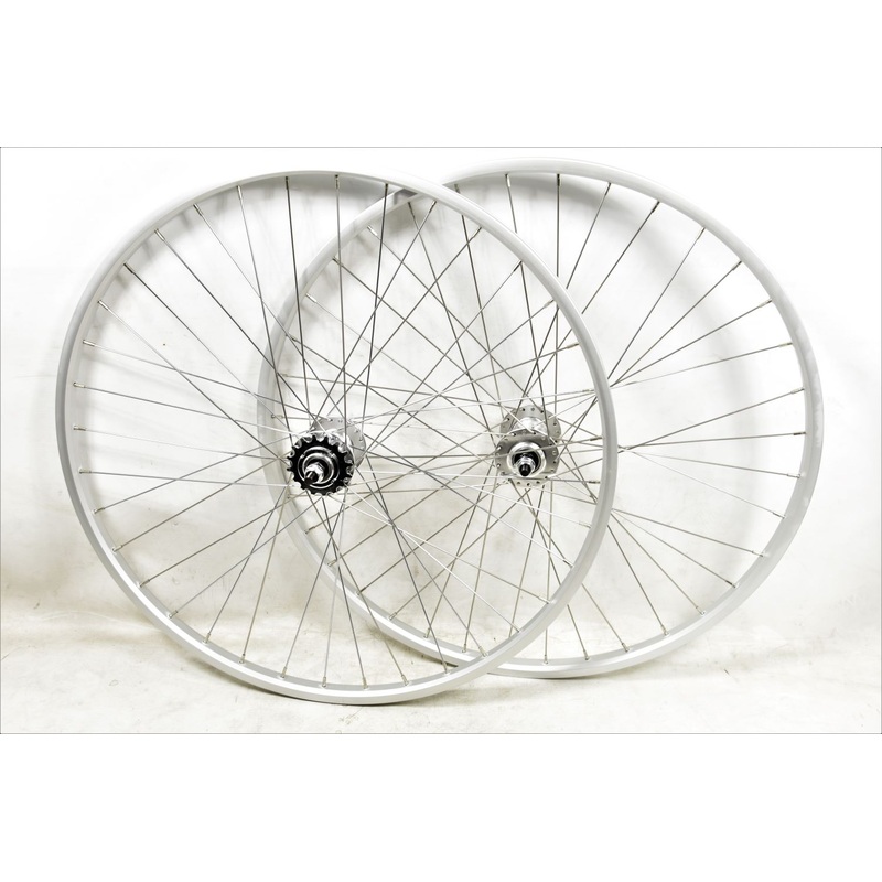 PAIR 26 X 1 3-8 ( 590 X 19 ) FLIP FLOP FIXIE BIKE WHEELS RIMS + SEALED HUBS