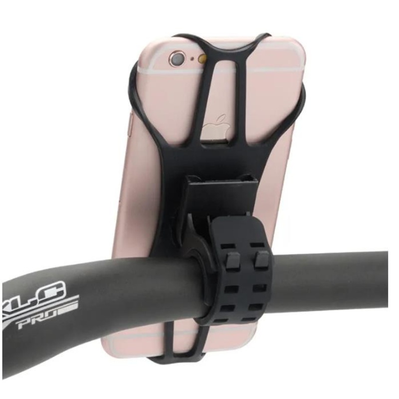 Phone Holder with 360 Rotatable Bicycle Handlebar GPS Mount Holder for Universal Silicone Bike Mount