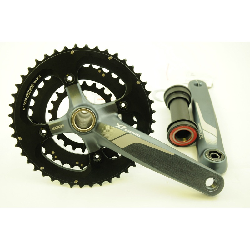 Sram X7 10 Speed Triple Chainwheel Chainset 175mm GXP Press Fit BB 44/33/22 RRP