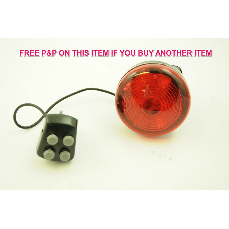 BIKE POLICE SIREN WITH RED LIGHT FOR KIDDIES OR TRENDY FUN LOVING ADULT CYCLIST