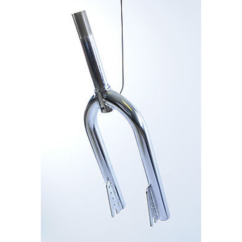 BMX BIKE 18 WHEEL CHROME FORKS 21.1mm x 135mm 1 STEERER NOS