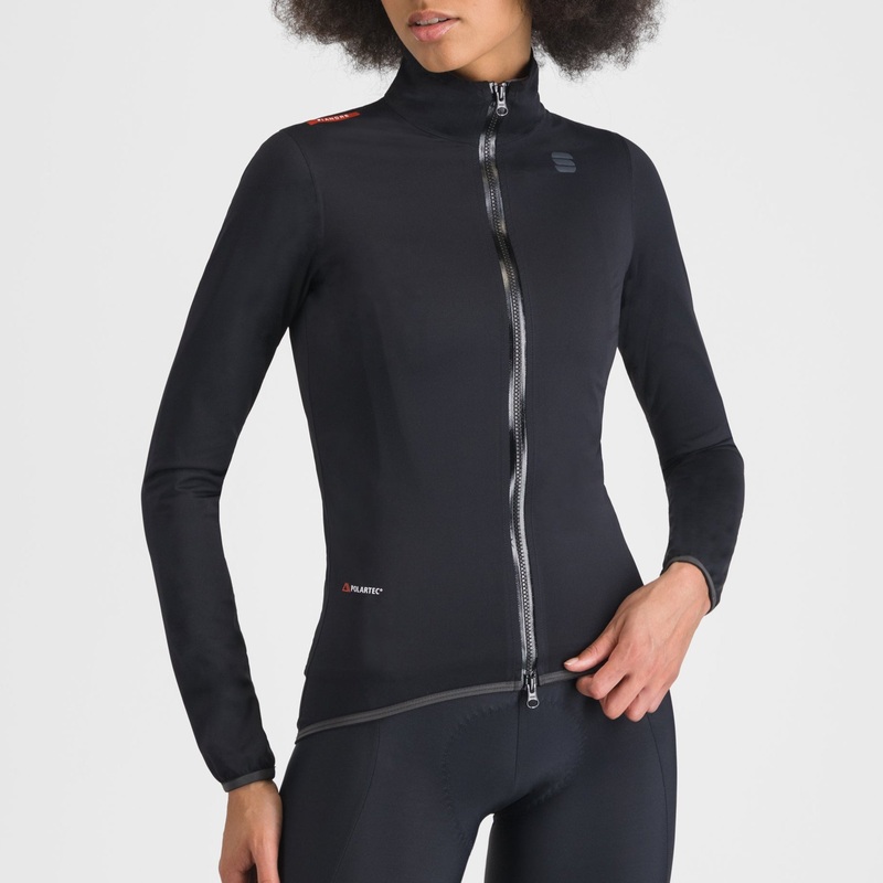 Giacca donna Sportful Fiandre Aqua – Nero