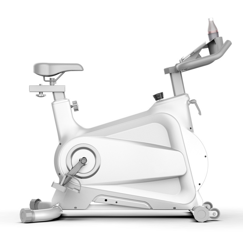 Indoor Stationary Spinning Exercise Bike Wih Comfortable Seat Cushion iPad Holder and LCD Monitor
