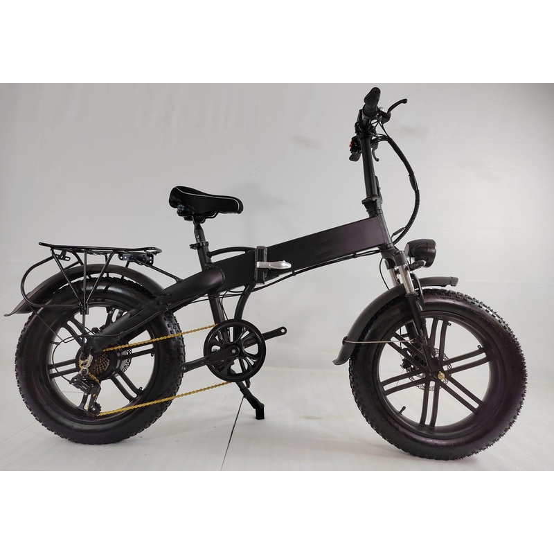 New Model Foldable 20inch 48V High Carbon Steel Lithium Battery Moutain Electric Bike with Light