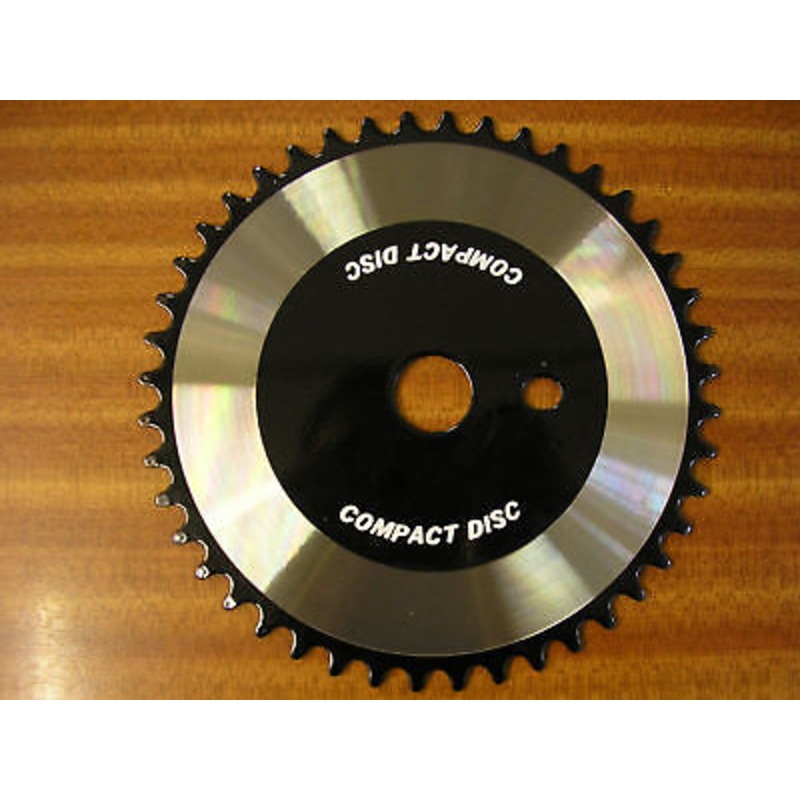 44 TOOTH BMX SPROCKET CD TORQUE CONVERTER ONE PIECE CRANK BLACK BRAND NEW