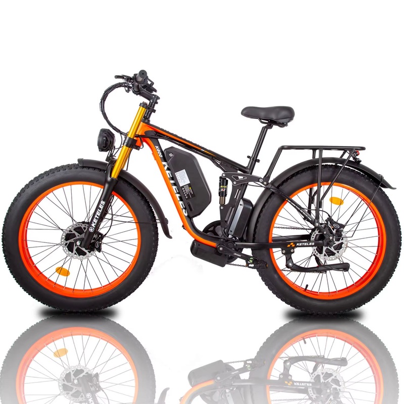 Aluminum Alloy Dual Motor 2000W Electric Bike 48V 23ah 26 Inch Fat Tire Adult Electric Bicycle E Bike