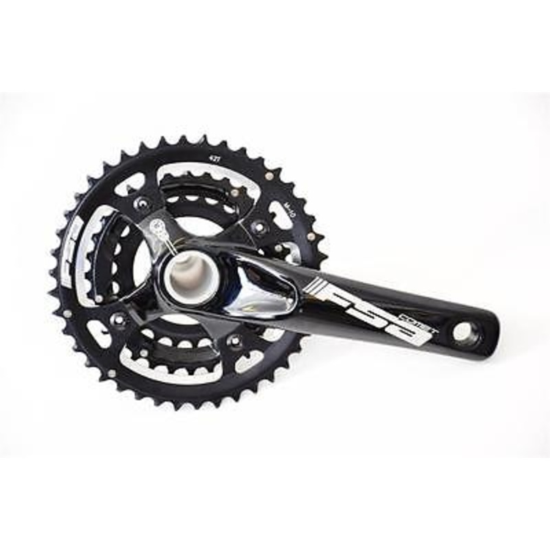 FSA COMET 42-32-24 teeth M10 MTB CHAINWHEEL & CRANK SET 175mm PRESSFIT 30 BLACK
