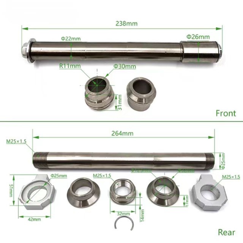 Moracing Ktm 300exc Sxf Hengjian Z300 Front Rear Axle Kit