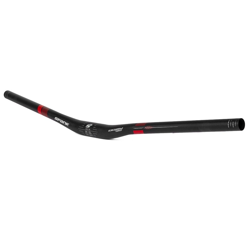 Spank Oozy Trail 780 Vibrocore Handlebar (Black/Red) (31.8mm) (15mm Rise) (780mm) (5/7 Sweep)