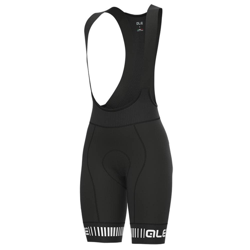 Al Strada PR-R Wmn Bibshorts Black/White L