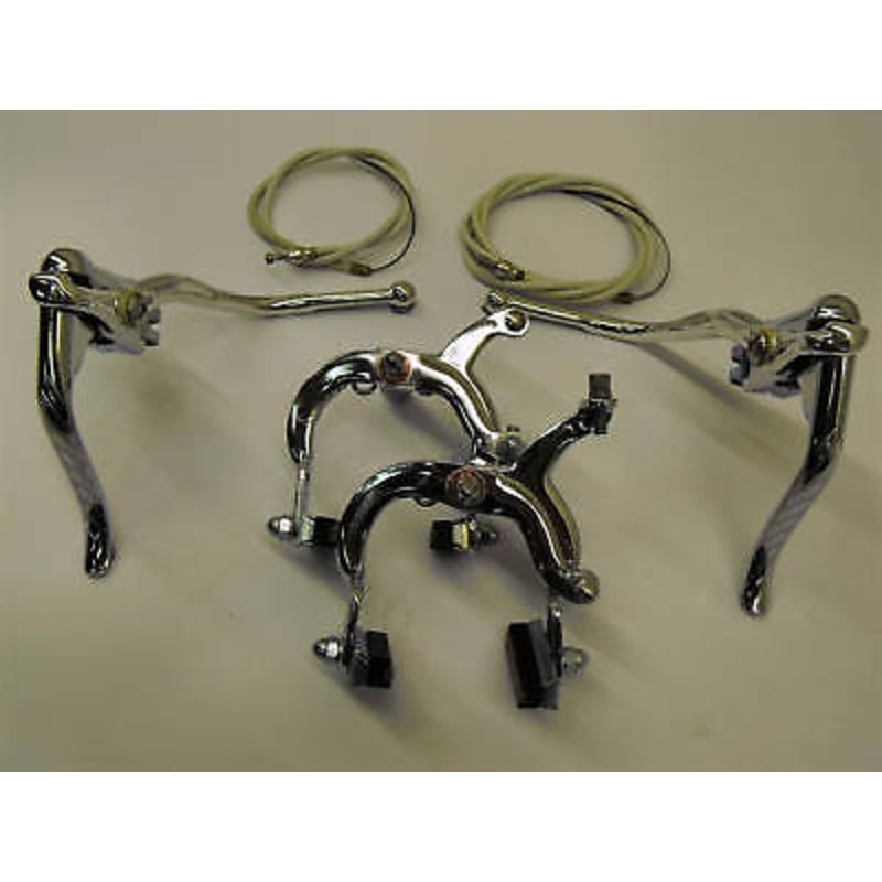 RACER BRAKE SET WITH GT STYLE DUAL ACTION LEVER SUIT SPORTS BIKE,FIXIE,VINTAGE