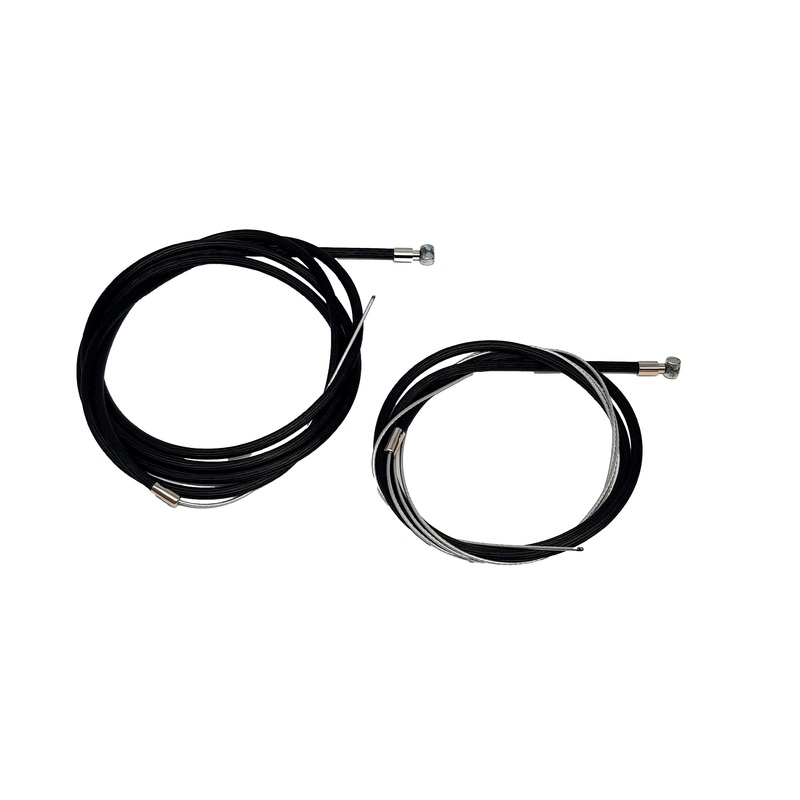 Raleigh Chopper Bike Mk 1 Or MK 2 Ribbed Black Front And Rear Brake Cable Set