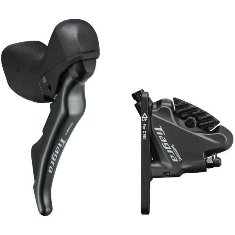 Shimano Tiagra ST-4720 Tiagra 10-speed STI bled with BR-4770 flat mount calliper