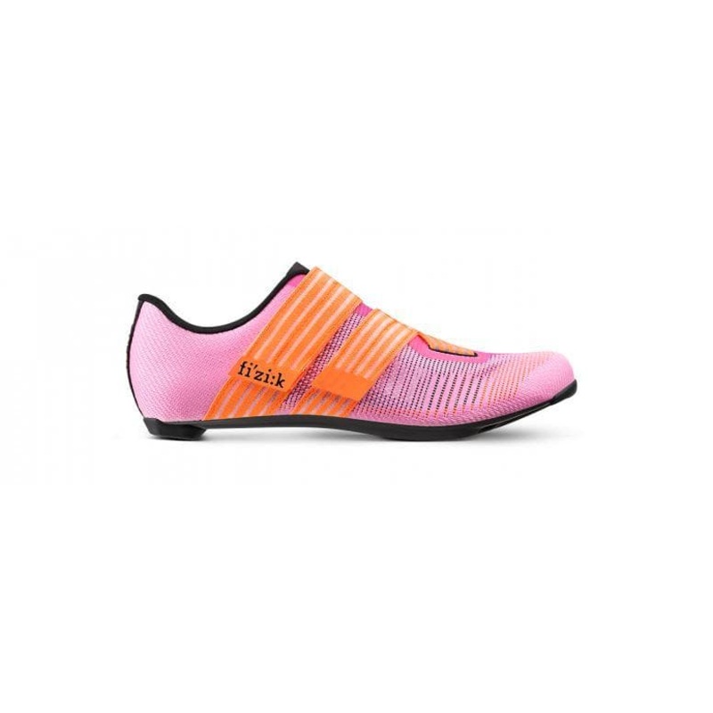 Fizik Vento Powerstrap Aeroweave Shoes – Coral/Black – 36