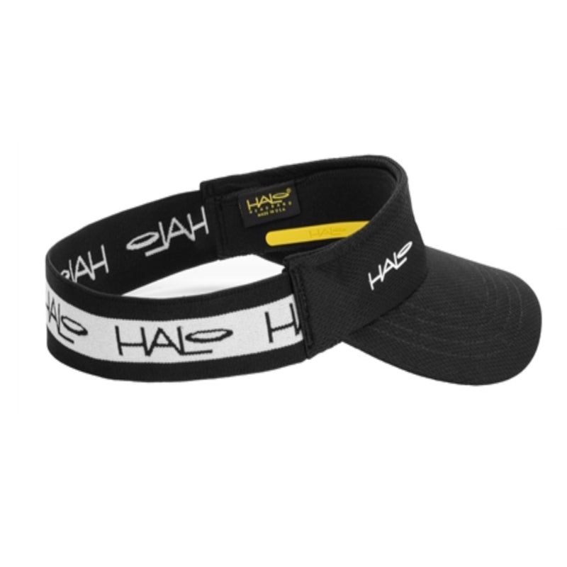 Halo Race Visor Black|RACE VISOR HALO BLACK SMALL/MED (EA)|RACE VISOR HALO BLACK L/XL (EA)