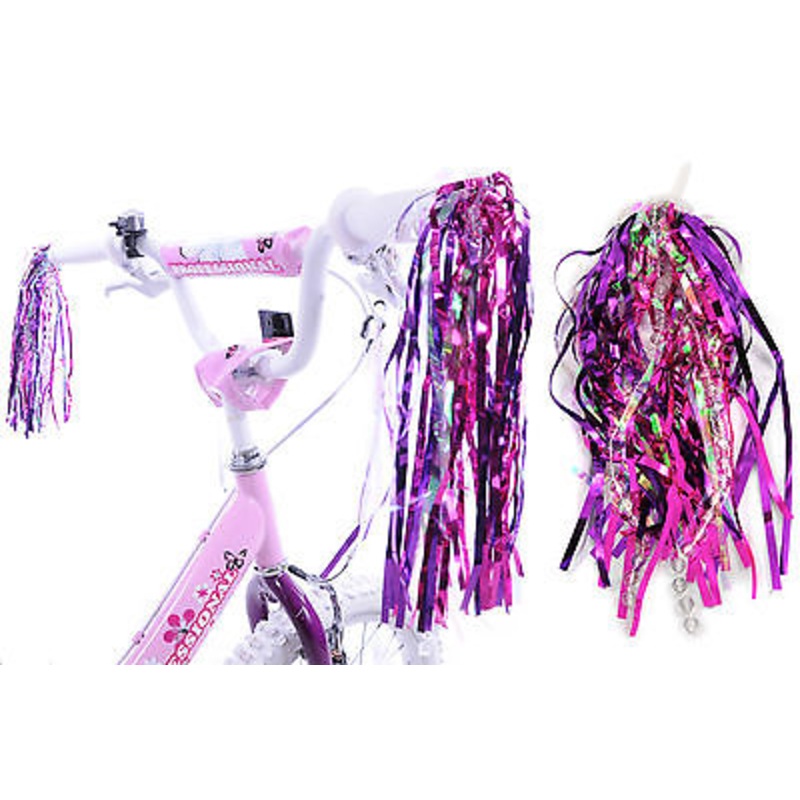 BARBIE TYPE STREAMERS WITH TASSELS GIRLS BIKES GREAT IDEAL PRESENT