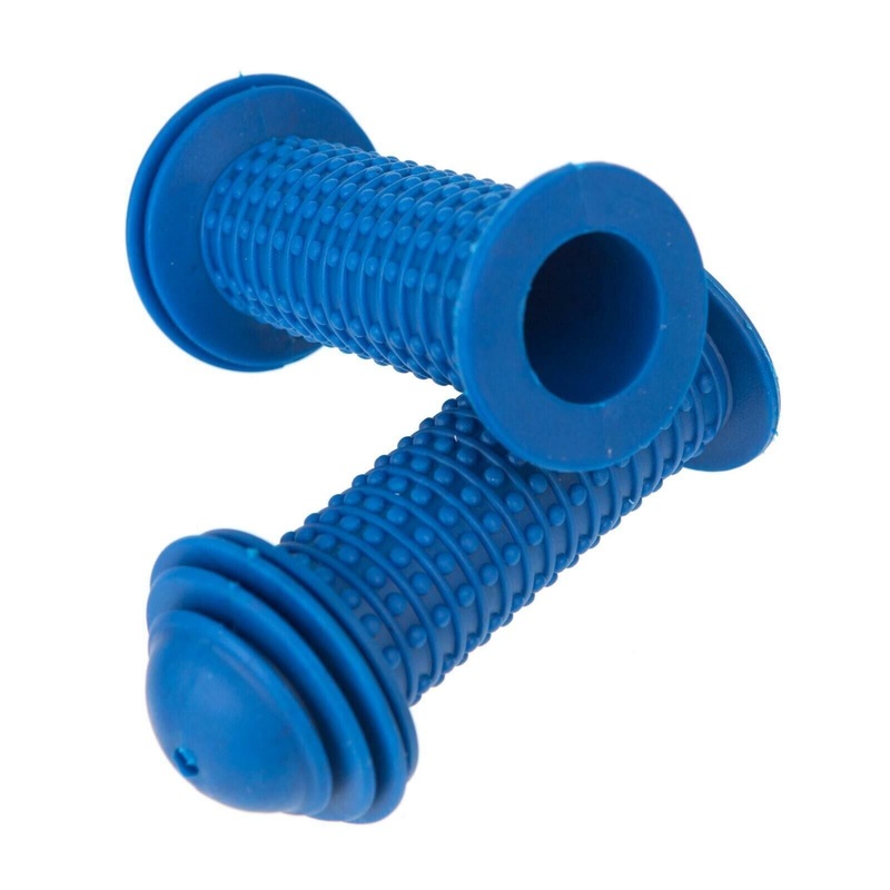 Blue 90mm Bicycle Mushroom Style Knobbly Kid’s Bike Handlebar Grips