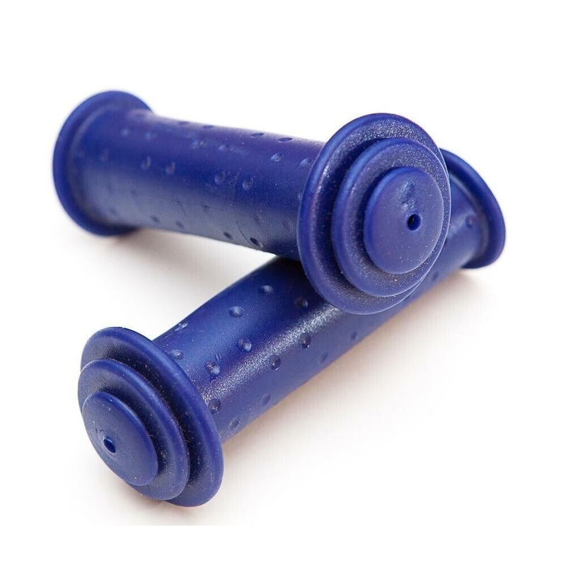 Dark Royal Blue Bike 105mm Mushroom Style Bicycle Pair Handlebar Grips