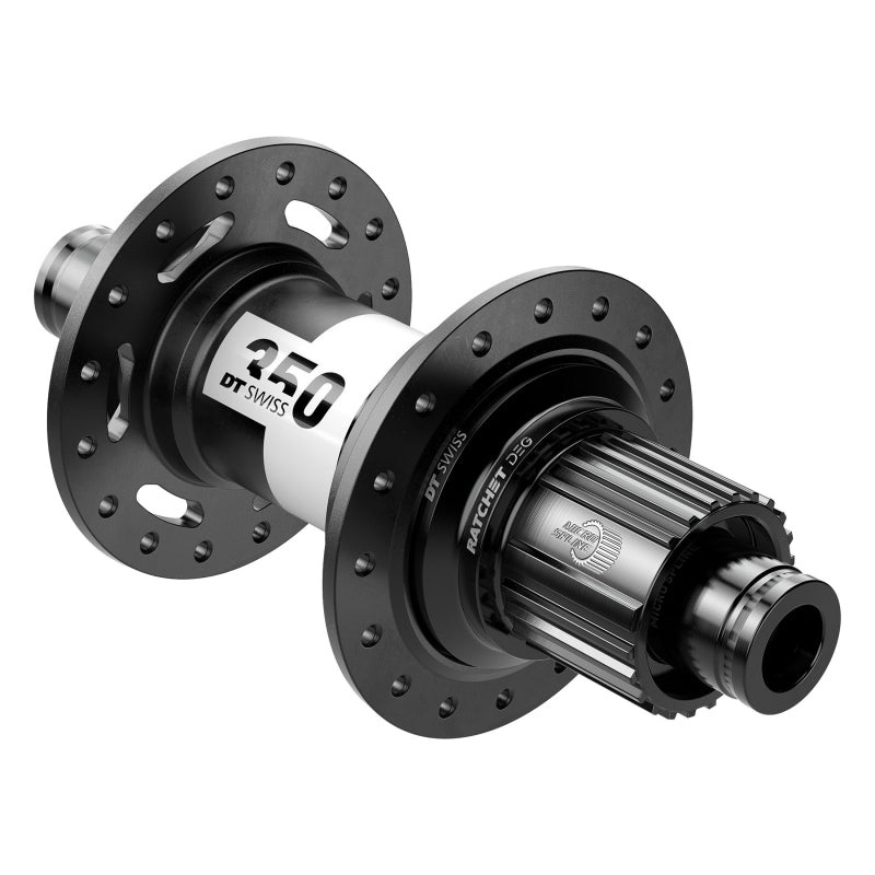 DT Swiss 350 DEG Rear Hub – 12 x 148mm Center-Lock Micro Spline BLK 32H 72pt