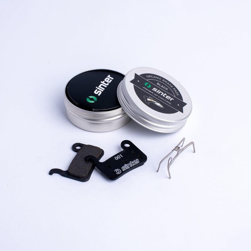 Sinter Disc Brake Pads – 001 Shimano A S550 – Single Pair Metal Can Carded: Black