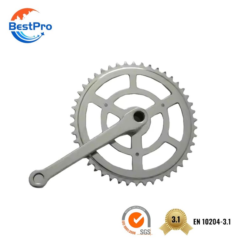 OEM Custom Machining CNC Chainwheel Bicycle Spare Part Bike Crankset Hardware